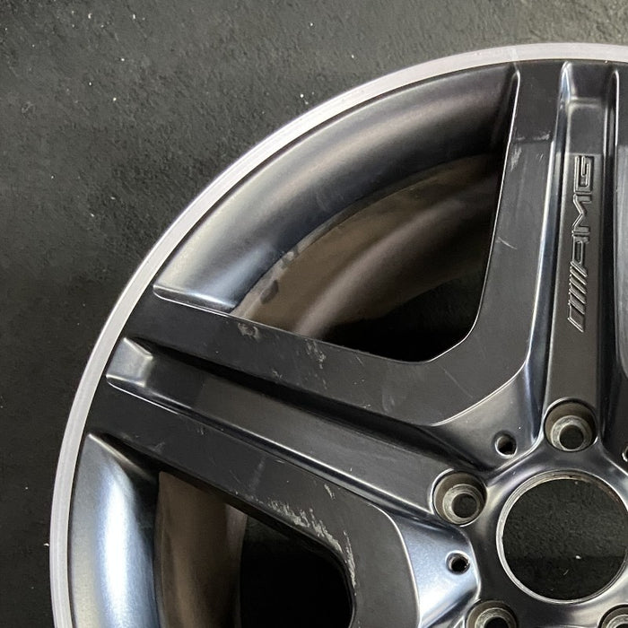 20" MERCEDES G-CLASS 13 463 Type; G63 20x9.5 black Original OEM Wheel Rim - Side Profile