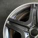20" MERCEDES G-CLASS 13 463 Type; G63 20x9.5 black Original OEM Wheel Rim - Side Profile