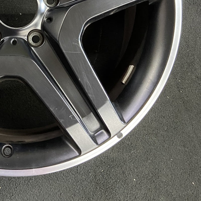 20" MERCEDES G-CLASS 13 463 Type; G63 20x9.5 black Original OEM Wheel Rim - Back View