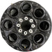 20" FORD F250SD PICKUP 23-24 20x8 8 spoke solid spoke black circle spoke - Front View