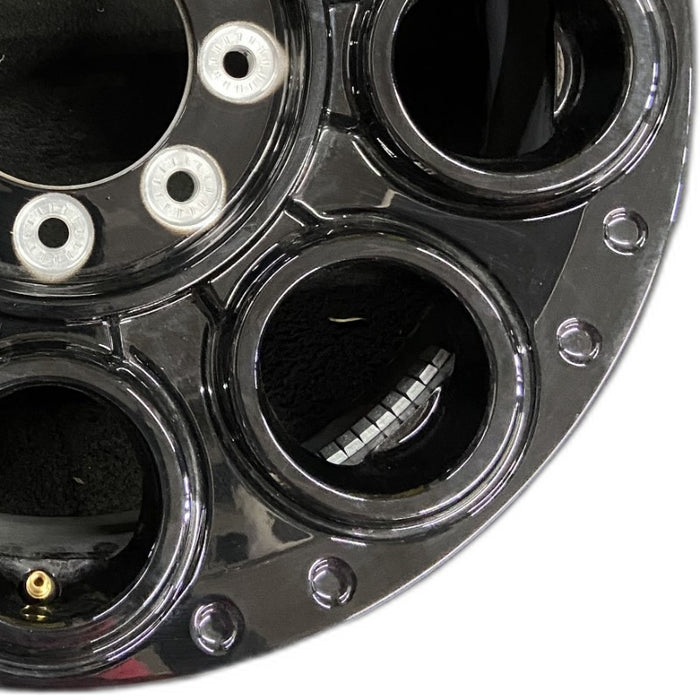 20" FORD F250SD PICKUP 23-24 20x8 8 spoke solid spoke black circle spoke - Close-Up Detail