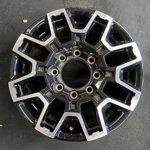 18" SIERRA 2500 PICKUP 24 18x9 machined black opt RCS Original OEM Wheel Rim - Front View