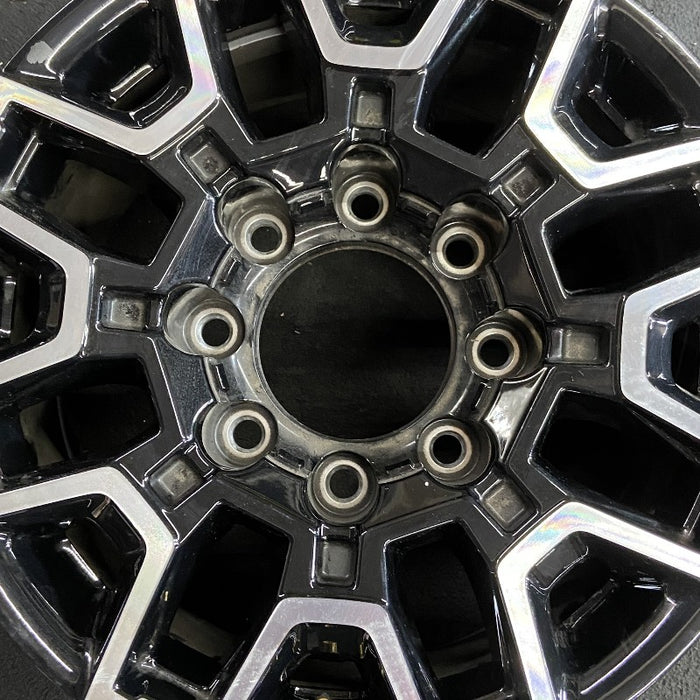 18" SIERRA 2500 PICKUP 24 18x9 machined black opt RCS Original OEM Wheel Rim - Angle View