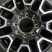 18" SIERRA 2500 PICKUP 24 18x9 machined black opt RCS Original OEM Wheel Rim - Angle View
