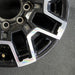 18" SIERRA 2500 PICKUP 24 18x9 machined black opt RCS Original OEM Wheel Rim - Back View