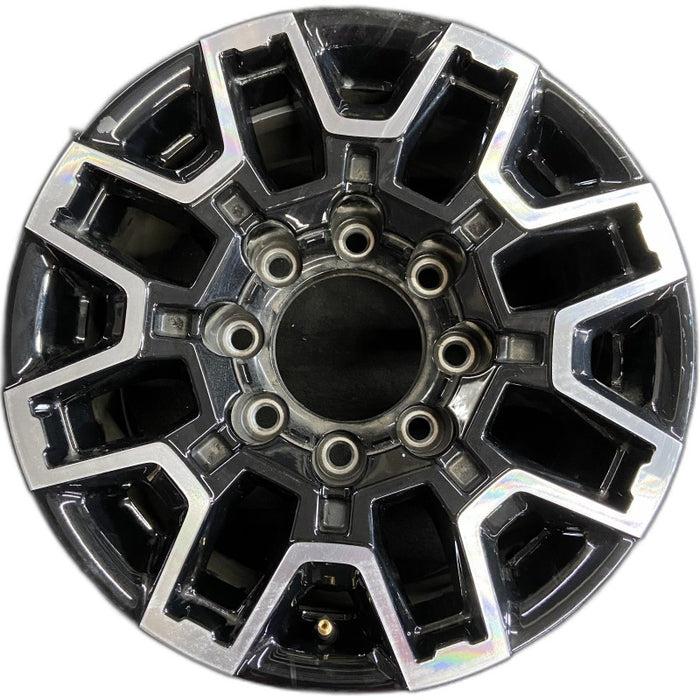 18" SIERRA 2500 PICKUP 24 18x9 machined black opt RCS Original OEM Wheel Rim - Front View
