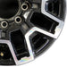 18" SIERRA 2500 PICKUP 24 18x9 machined black opt RCS Original OEM Wheel Rim - Close-Up Detail