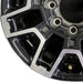 18" SIERRA 2500 PICKUP 24 18x9 machined black opt RCS Original OEM Wheel Rim - Back View