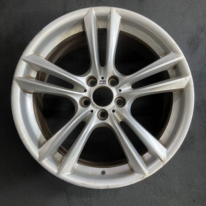 20" BMW 535i GT 10-17 20x8.5 alloy frt 10 spoke 5 double spoke peaked spoke edge Original OEM Wheel Rim