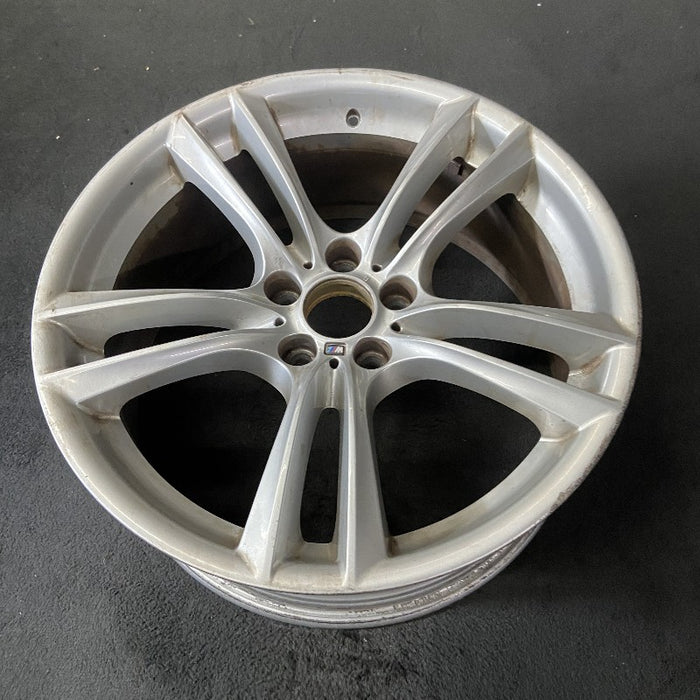 20" BMW 535i GT 10-17 20x8.5 alloy frt 10 spoke 5 double spoke peaked spoke edge Original OEM Wheel Rim