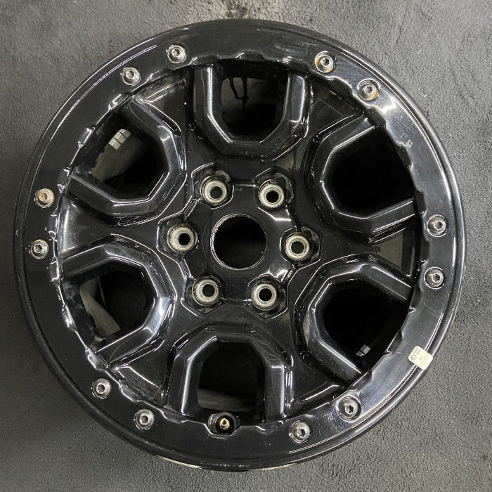 17" BRONCO 21-22 17x8.5 black outer ring Original OEM Wheel Rim