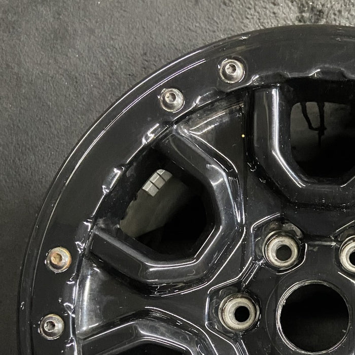 17" BRONCO 21-22 17x8.5 black outer ring Original OEM Wheel Rim