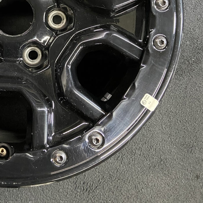 17" BRONCO 21-22 17x8.5 black outer ring Original OEM Wheel Rim