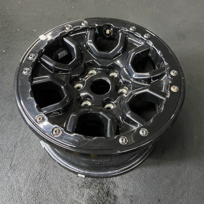 17" BRONCO 21-22 17x8.5 black outer ring Original OEM Wheel Rim