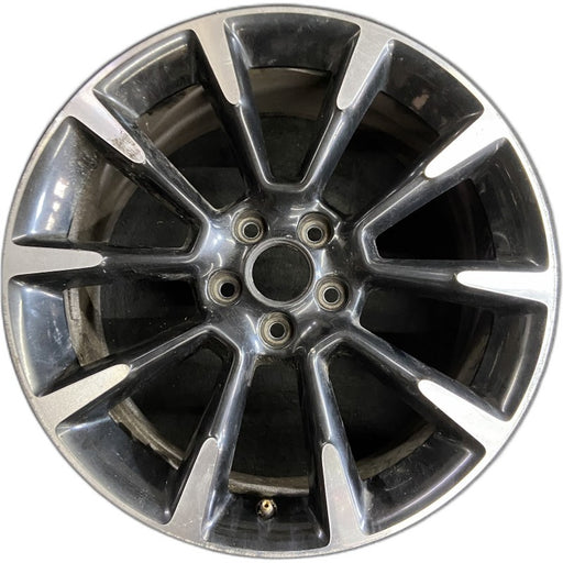 19" MUSTANG 11-12 19x8.5 TPMS 10 spoke machined ends w/o GT spoke Original OEM - Front View