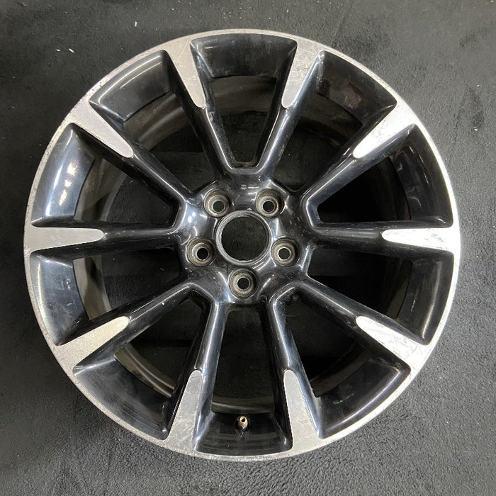 19" MUSTANG 11-12 19x8.5 TPMS 10 spoke machined ends w/o GT spoke Original OEM - Front View