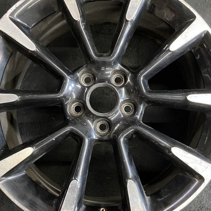 19" MUSTANG 11-12 19x8.5 TPMS 10 spoke machined ends w/o GT spoke Original OEM - Angle View