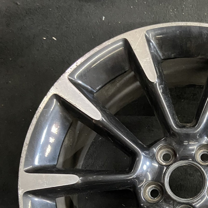 19" MUSTANG 11-12 19x8.5 TPMS 10 spoke machined ends w/o GT spoke Original OEM - Side Profile
