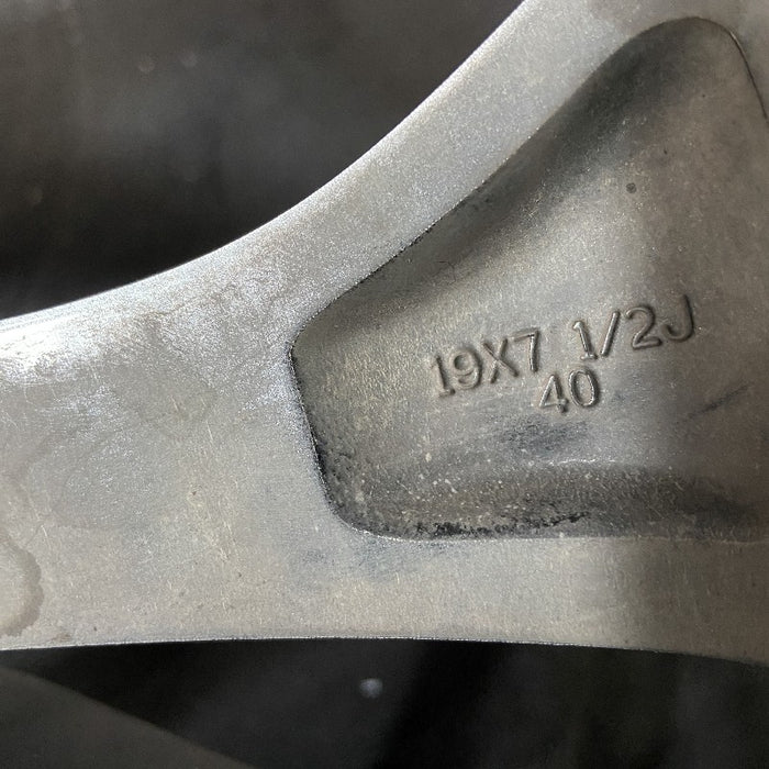 19" TOYOTA RAV4 19-20 19x7-1/2 alloy 10 spoke 5 split spoke silver inlay Original OEM Wheel Rim