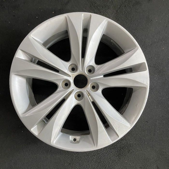 18" GENESIS 09-12 Cpe 18x8 10 spoke rear Original OEM Wheel Rim - Front View