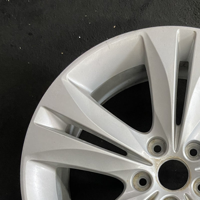 18" GENESIS 09-12 Cpe 18x8 10 spoke rear Original OEM Wheel Rim - Side Profile