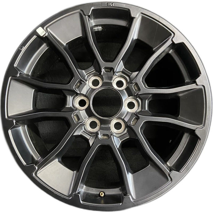 20" SEQUOIA 24 20x8 6 Y spoke black TRD off- Original OEM Wheel Rim - Front View