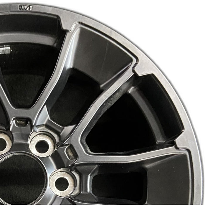 20" SEQUOIA 24 20x8 6 Y spoke black TRD off- Original OEM Wheel Rim - Side Profile