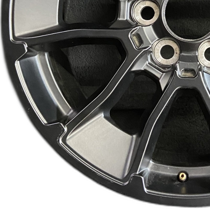 20" SEQUOIA 24 20x8 6 Y spoke black TRD off- Original OEM Wheel Rim - Back View