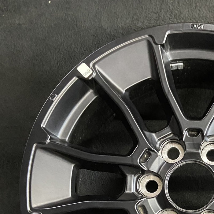 20" SEQUOIA 24 20x8 6 Y spoke black TRD off- Original OEM Wheel Rim - Side Profile