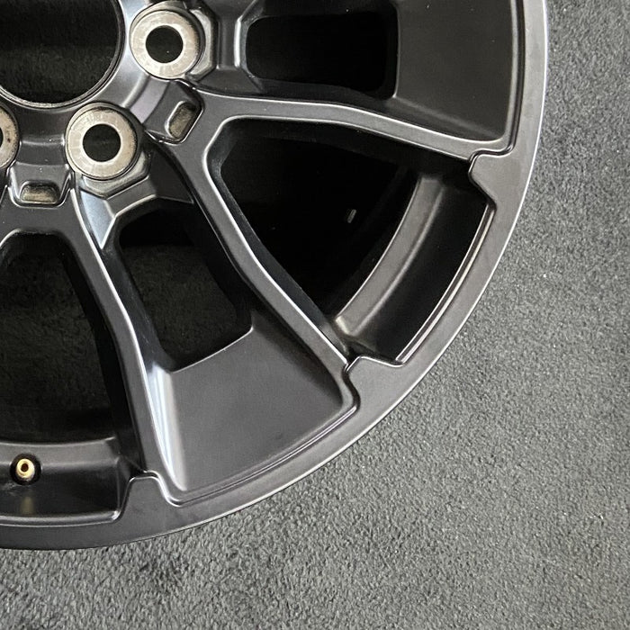 20" SEQUOIA 24 20x8 6 Y spoke black TRD off- Original OEM Wheel Rim - Back View