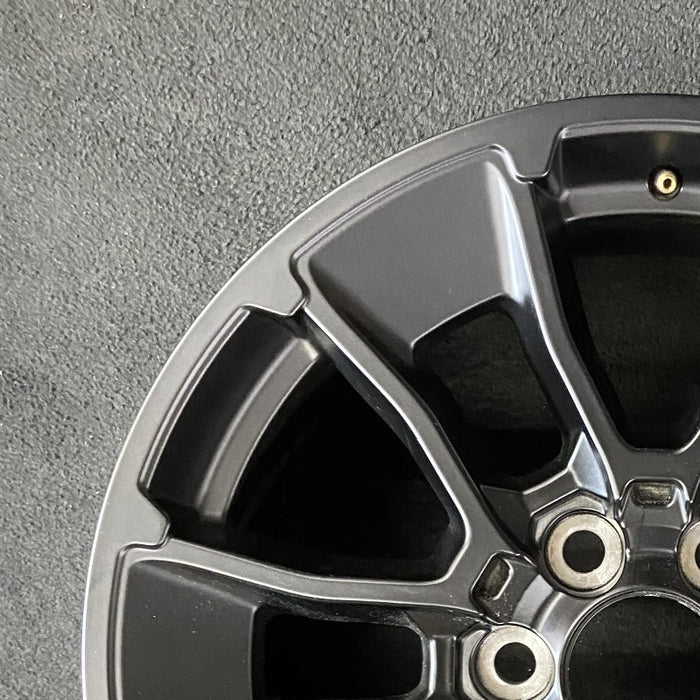 20" SEQUOIA 24 20x8 6 Y spoke black TRD off- Original OEM Wheel Rim - Side Profile