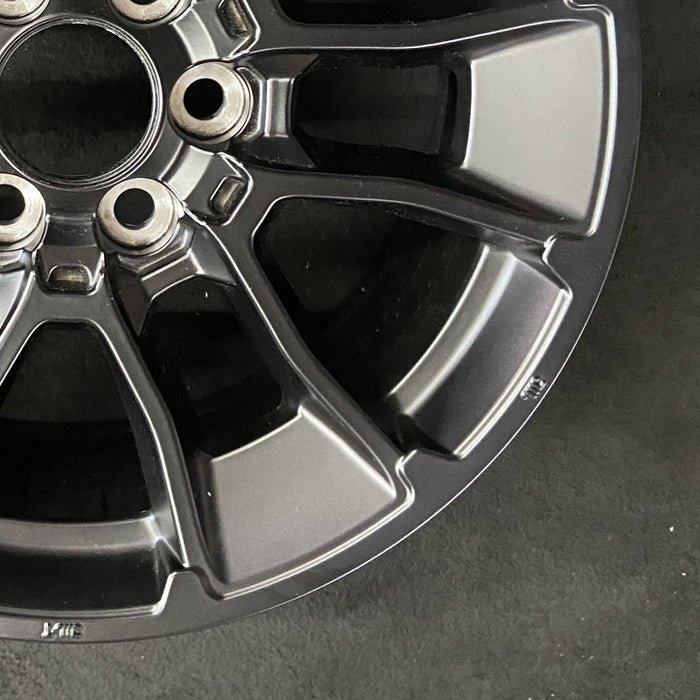 20" SEQUOIA 24 20x8 6 Y spoke black TRD off- Original OEM Wheel Rim - Back View
