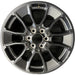 20" SEQUOIA 24 20x8 6 Y spoke black TRD off- Original OEM Wheel Rim - Front View