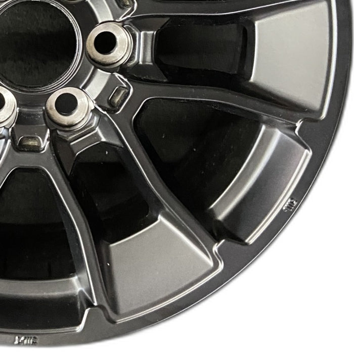 20" SEQUOIA 24 20x8 6 Y spoke black TRD off- Original OEM Wheel Rim - Close-Up Detail