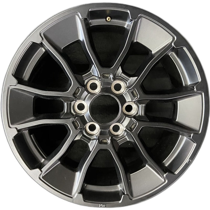 20" SEQUOIA 24 20x8 6 Y spoke black TRD off- Original OEM Wheel Rim - Front View