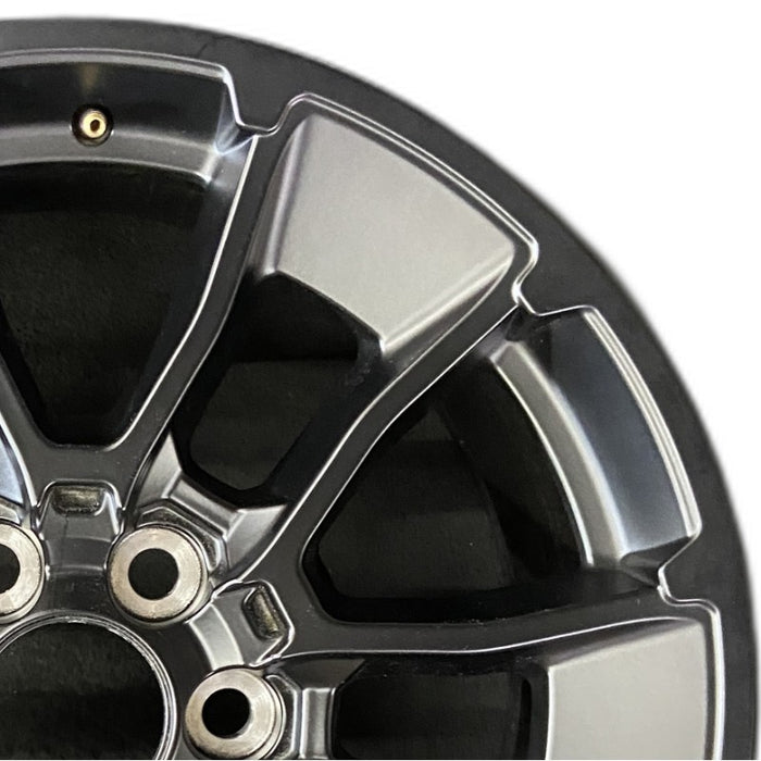 20" SEQUOIA 24 20x8 6 Y spoke black TRD off- Original OEM Wheel Rim - Side Profile