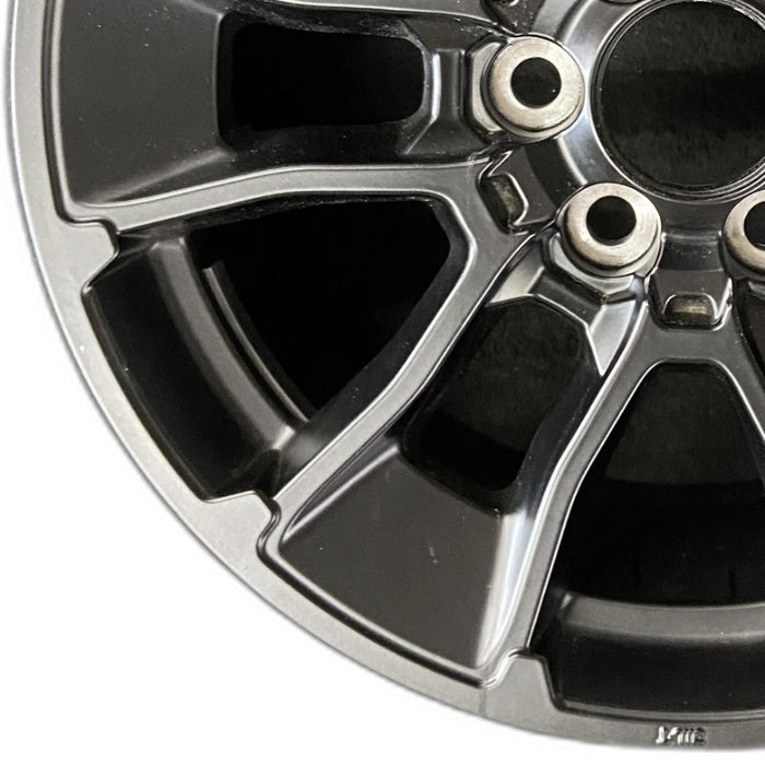 20" SEQUOIA 24 20x8 6 Y spoke black TRD off- Original OEM Wheel Rim - Back View