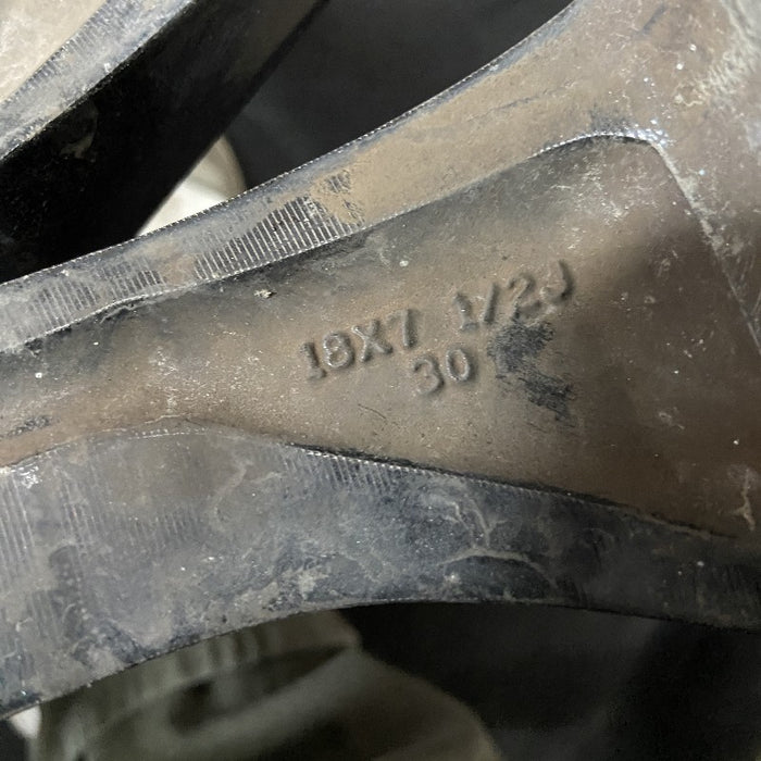 18" HIGHLANDER 16-19 18x7-1/2 alloy 10 raised spoke 5 V spoke gray inlay Original OEM Wheel Rim