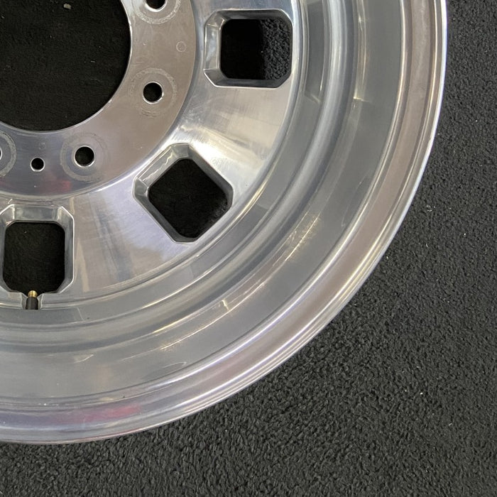 18" SIERRA 3500 PICKUP 24 DRW 18x6.5 rear outer Original OEM Wheel Rim - Back View