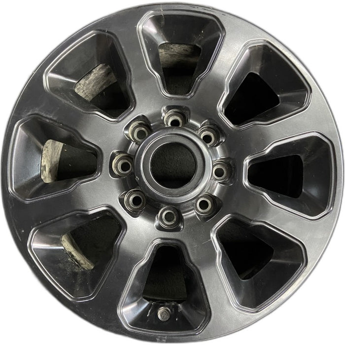 20" DODGE 2500 PICKUP 19-23 20x8 8 spoke polished w/ pockets brown pockets opt - Front View