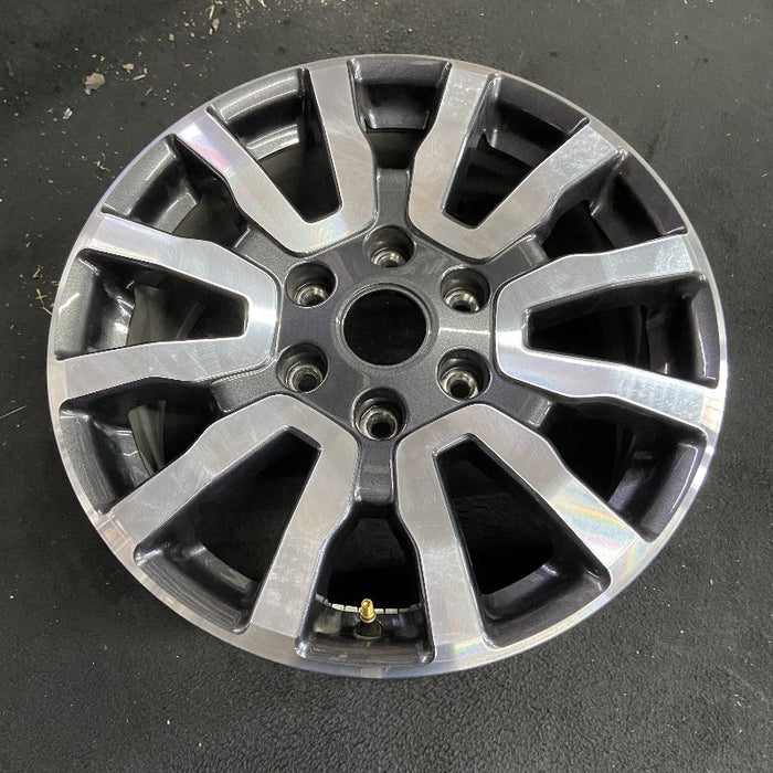 18" RANGER 19 18x8 aluminum 6 spoke machined face with pockets center in gray V spoke Original OEM Wheel Rim