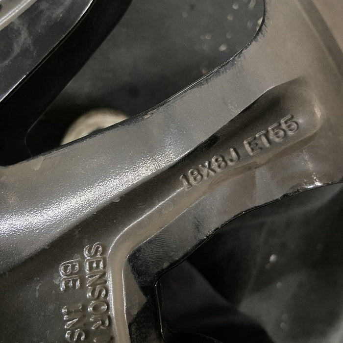 18" RANGER 19 18x8 aluminum 6 spoke machined face with pockets center in gray V spoke Original OEM Wheel Rim