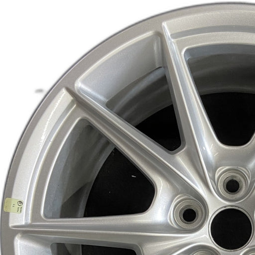19" MUSTANG 24 19x8.5 5 spoke V spoke Original OEM Wheel Rim - Angle View