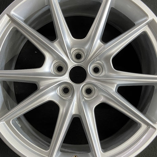 19" MUSTANG 24 19x8.5 5 spoke V spoke Original OEM Wheel Rim - Angle View