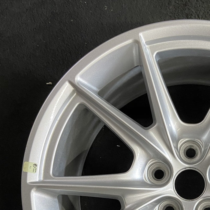 19" MUSTANG 24 19x8.5 5 spoke V spoke Original OEM Wheel Rim - Side Profile