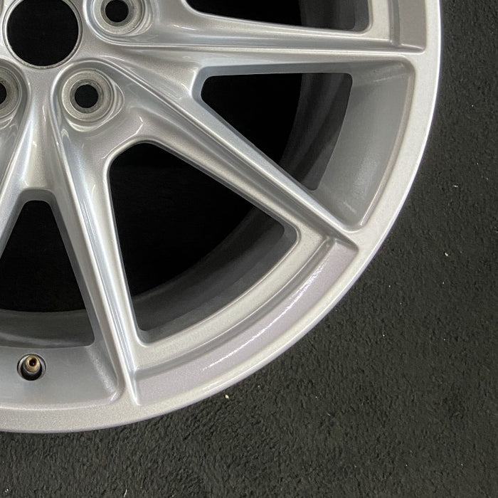 19" MUSTANG 24 19x8.5 5 spoke V spoke Original OEM Wheel Rim - Back View