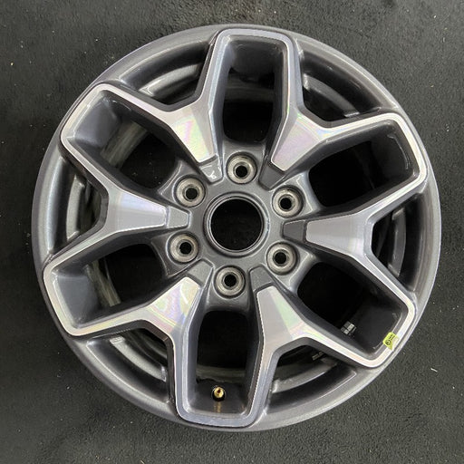 17" BRONCO 21-22 17x8 6 spoke double spoke Original OEM Wheel Rim - Front View