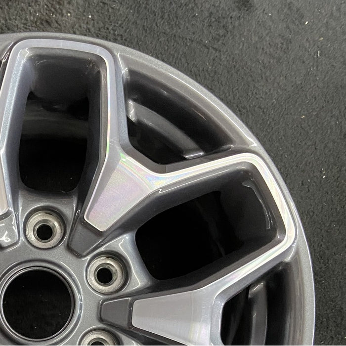 17" BRONCO 21-22 17x8 6 spoke double spoke Original OEM Wheel Rim - Close-Up Detail