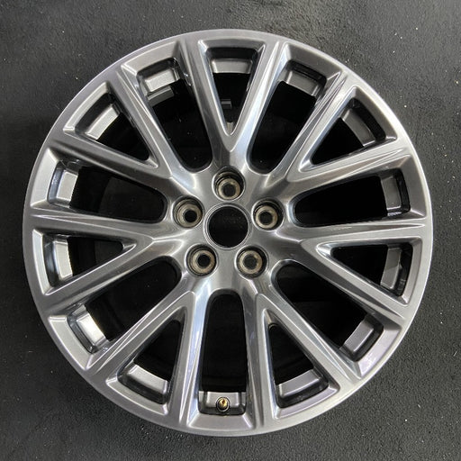 20" XT4 19-20 20x8.5 7 Y spoke black metallic opt SHL Original OEM Wheel Rim - Front View