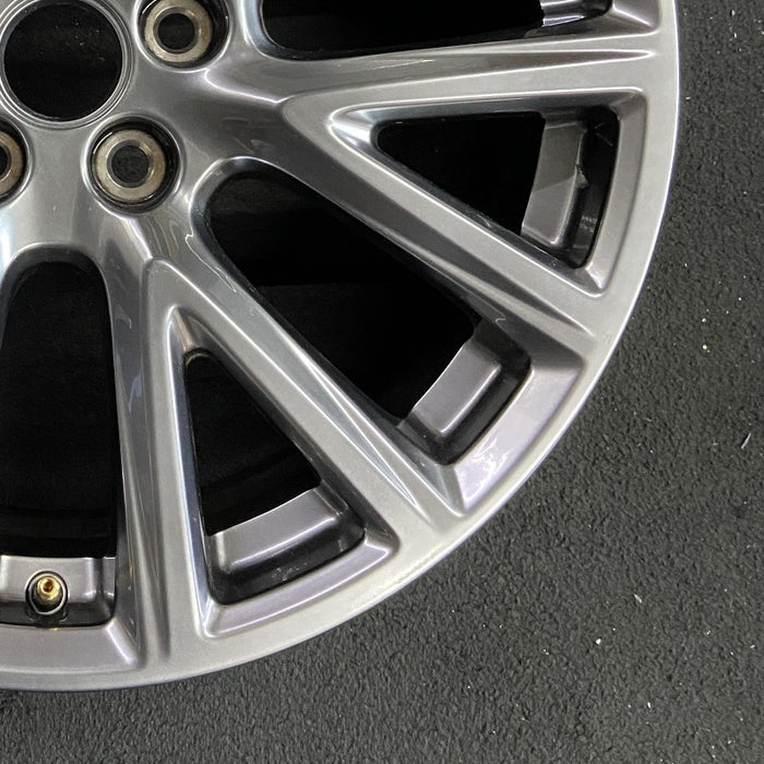 20" XT4 19-20 20x8.5 7 Y spoke black metallic opt SHL Original OEM Wheel Rim - Back View
